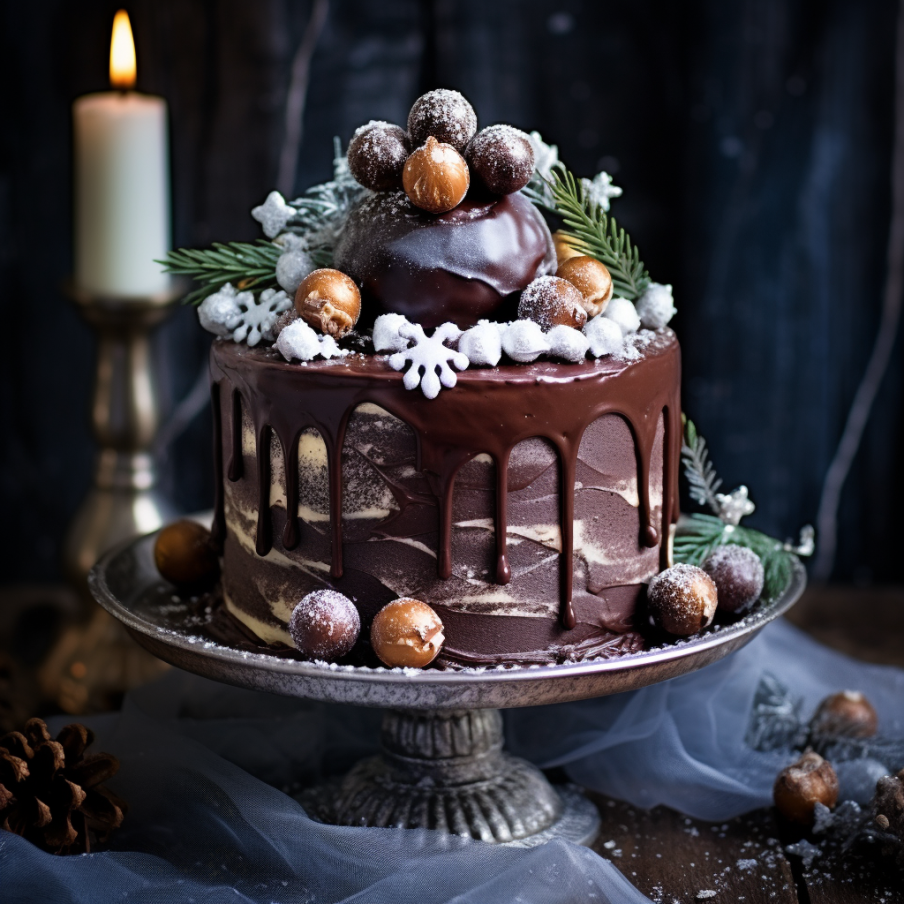 winter chocolate cake